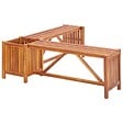 VIDAXL - vidaXL Banc de jardin et jardinière 117x117x40 cm Bois solide d'acacia - vignette