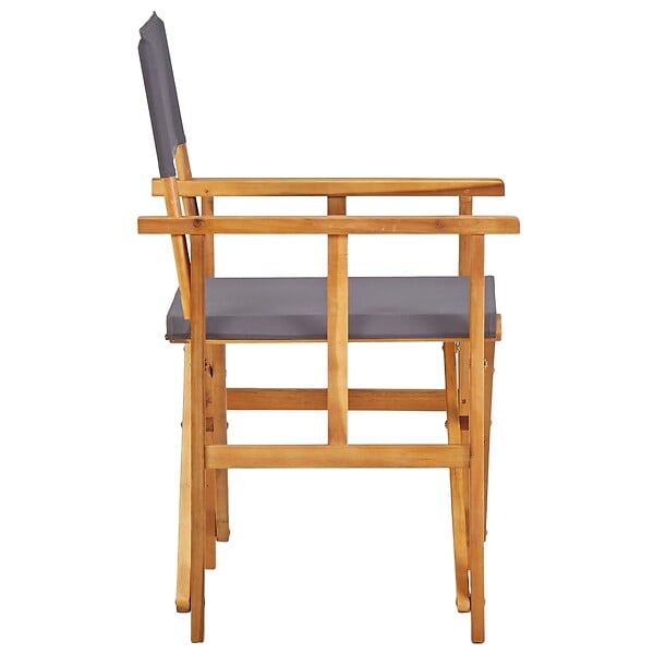 VIDAXL - vidaXL Chaises de metteur en scène lot de 2 Bois massif d'acacia - large