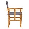 VIDAXL - vidaXL Chaises de metteur en scène lot de 2 Bois massif d'acacia - vignette