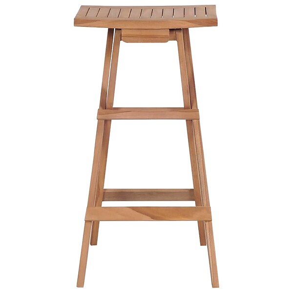 VIDAXL - vidaXL Tabourets de bar pliables lot de 4 Bois de teck massif - large