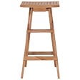 VIDAXL - vidaXL Tabourets de bar pliables lot de 4 Bois de teck massif - vignette