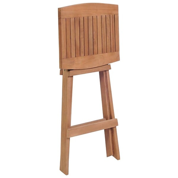 VIDAXL - vidaXL Tabourets de bar pliables lot de 4 Bois de teck massif - large