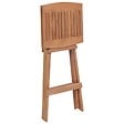VIDAXL - vidaXL Tabourets de bar pliables lot de 4 Bois de teck massif - vignette