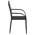 VIDAXL - vidaXL Chaises empilables d'extérieur lot de 6 Résine tressée Noir - vignette