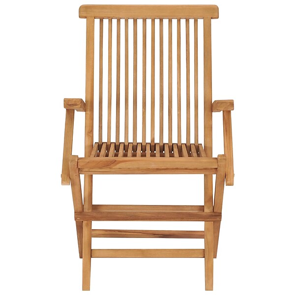 VIDAXL - vidaXL Chaises pliables de jardin lot de 8 Bois de teck solide - large