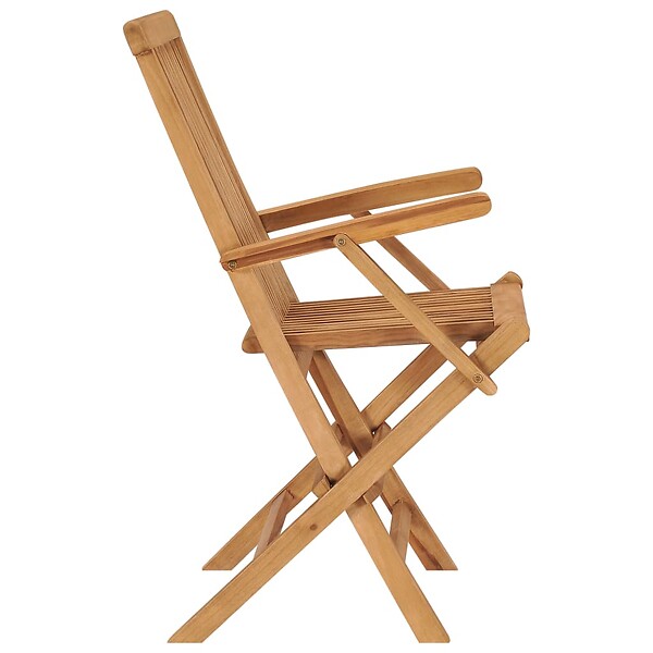 VIDAXL - vidaXL Chaises pliables de jardin lot de 8 Bois de teck solide - large