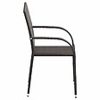 VIDAXL - vidaXL Chaises empilables d'extérieur lot de 4 Résine tressée Marron - vignette
