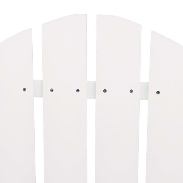 VIDAXL - vidaXL Chaises de jardin Adirondack avec table bois de sapin blanc - large