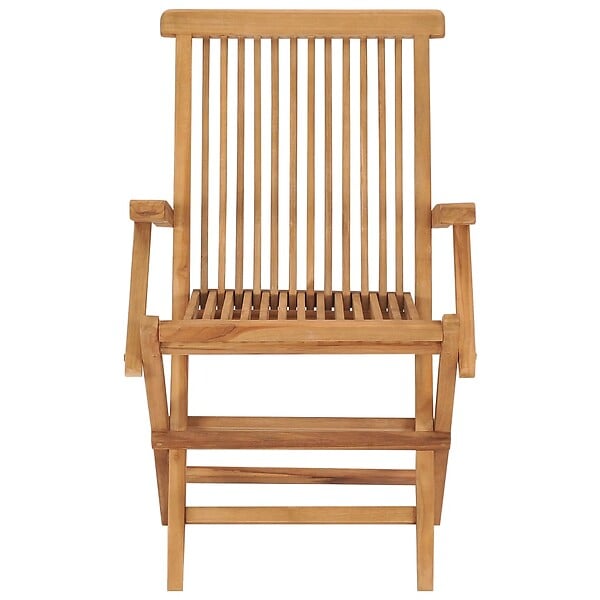 VIDAXL - vidaXL Chaises de jardin lot de 8 Bois de teck massif - large