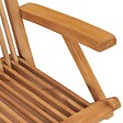 VIDAXL - vidaXL Chaises de jardin lot de 8 Bois de teck massif - vignette