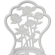 VIDAXL - vidaXL Chaises de bistro lot de 2 Aluminium coulé Blanc - vignette