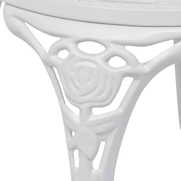 VIDAXL - vidaXL Chaises de bistro lot de 2 Aluminium coulé Blanc - large