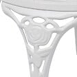 VIDAXL - vidaXL Chaises de bistro lot de 2 Aluminium coulé Blanc - vignette