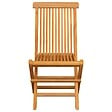 VIDAXL - vidaXL Chaises de jardin pliables lot de 8 Bois de teck massif - vignette