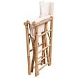 VIDAXL - vidaXL Chaise pliable lot de 2 Bambou et toile - vignette
