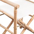 VIDAXL - vidaXL Chaise pliable lot de 2 Bambou et toile - vignette