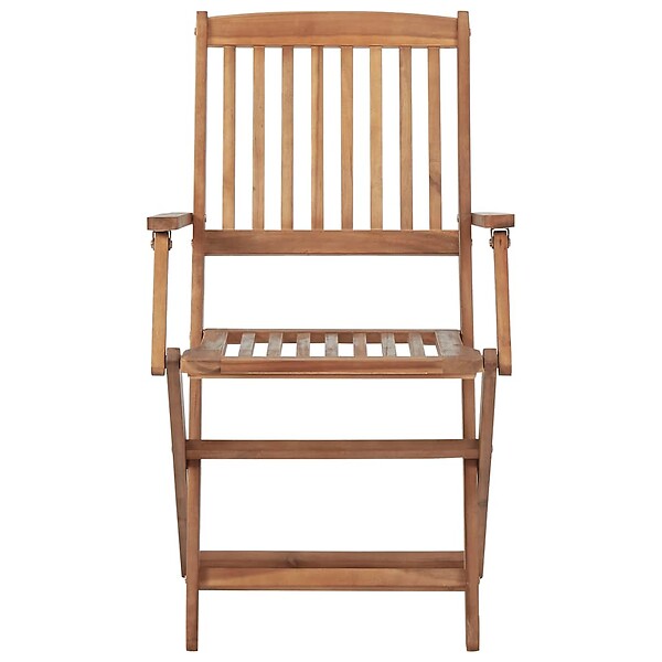 VIDAXL - vidaXL Chaises pliables d'extérieur lot de 8 Bois d'acacia solide - large