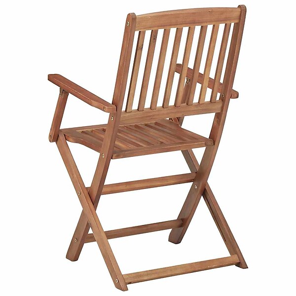 VIDAXL - vidaXL Chaises pliables d'extérieur lot de 8 Bois d'acacia solide - large