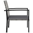 VIDAXL - vidaXL Chaises à manger de jardin lot de 4 Résine tressée Gris - vignette