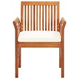 VIDAXL - vidaXL Chaises à manger de jardin et coussins lot de 2 acacia massif - vignette