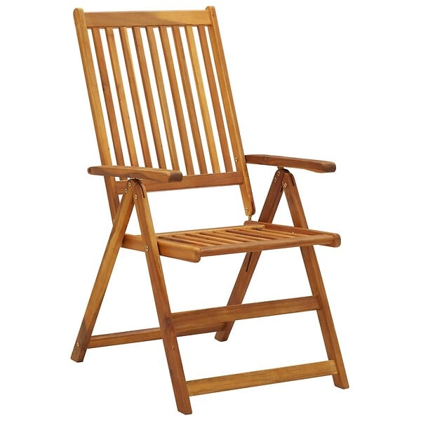 VIDAXL - vidaXL Chaises pliables de jardin avec coussins lot de 8 Bois d'acacia - large