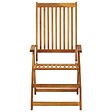 VIDAXL - vidaXL Chaises pliables de jardin avec coussins lot de 8 Bois d'acacia - vignette