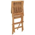 VIDAXL - vidaXL Chaises pliables de jardin lot de 4 Bois de teck solide - vignette