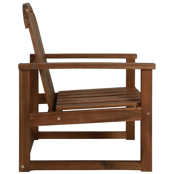 VIDAXL - vidaXL Chaises de jardin lot de 2 Bois d'acacia solide - large