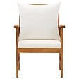 VIDAXL - vidaXL Chaises de jardin avec coussins lot de 2 Bois d'acacia massif - vignette