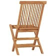 VIDAXL - vidaXL Chaises pliables de jardin lot de 8 Bois de teck solide - vignette
