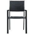 VIDAXL - vidaXL Chaises de jardin lot de 4 Noir Plastique Aspect de rotin - vignette