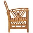 VIDAXL - vidaXL Chaises de jardin lot de 2 Bois d'acacia massif - vignette
