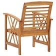 VIDAXL - vidaXL Chaises de jardin lot de 2 Bois d'acacia massif - vignette