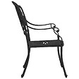 VIDAXL - vidaXL Chaises de jardin lot de 2 Aluminium coulé Noir - vignette