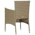 VIDAXL - vidaXL Chaises à manger de jardin lot de 4 Résine tressée Beige - vignette