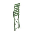 OVIALA - Lot de 2 chaises pliantes en acier vert cactus - Rome - vignette