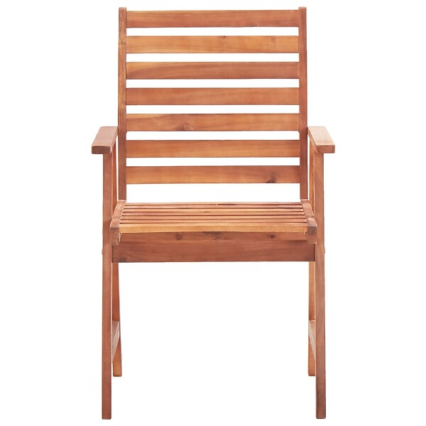 VIDAXL - vidaXL Chaises à manger d'extérieur lot de 3 Acacia massif - large
