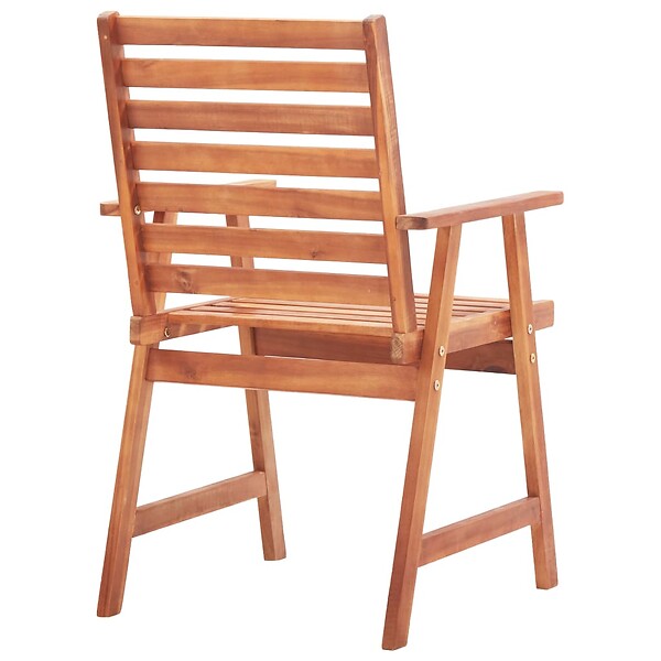 VIDAXL - vidaXL Chaises à manger d'extérieur lot de 3 Acacia massif - large