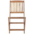 VIDAXL - vidaXL Chaises pliables d'extérieur lot de 8 Bois d'acacia solide - vignette