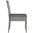 VIDAXL - vidaXL Chaises à manger de jardin lot de 2 Résine tressée Gris - vignette