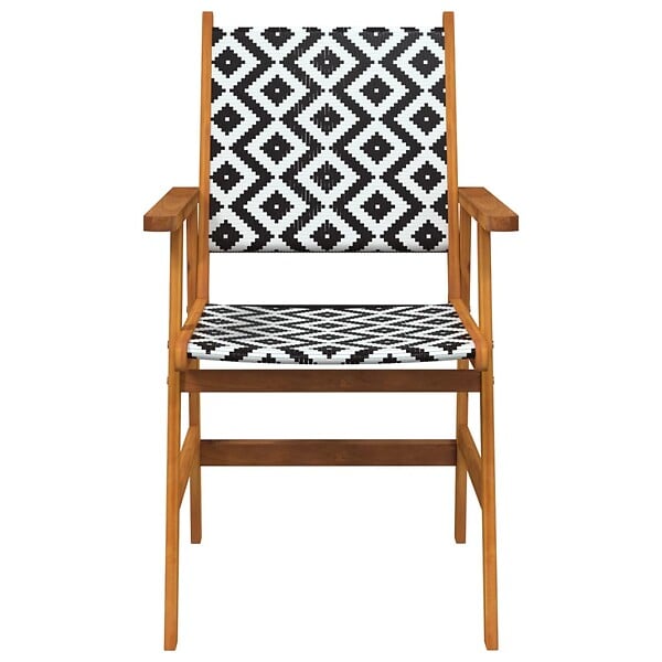 VIDAXL - vidaXL Chaises de jardin lot de 2 Bois d'acacia solide - large