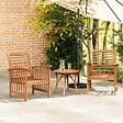 VIDAXL - vidaXL Chaises de jardin lot de 2 Bois d'acacia massif - vignette
