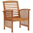VIDAXL - vidaXL Chaises de jardin lot de 2 Bois d'acacia massif - vignette