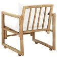 VIDAXL - vidaXL Chaises de jardin lot de 2 avec coussins et oreillers Bambou - vignette