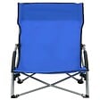 VIDAXL - vidaXL Chaises de plage pliables lot de 2 Bleu Tissu - vignette