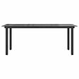 VIDAXL - vidaXL Table de jardin Noir 190x90x74 cm Aluminium et verre - vignette