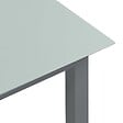 VIDAXL - vidaXL Table de jardin Gris clair 80x80x74 cm Aluminium et verre - vignette