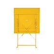 OVIALA - Table de jardin et 2 chaises acier jaune - Rome - vignette