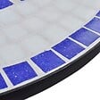 VIDAXL - vidaXL Table de bistro Bleu et blanc 60 cm Mosaïque - vignette