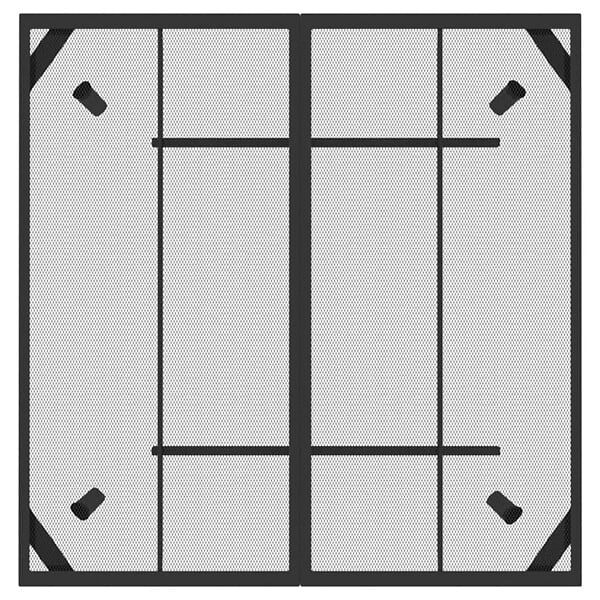 VIDAXL - vidaXL Table de jardin anthracite 100x100x72 cm Treillis d'acier - large